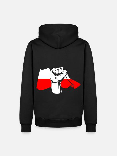 Faust Pole Polska Polen - Männer Premium Bio Hoodie - Schwarz