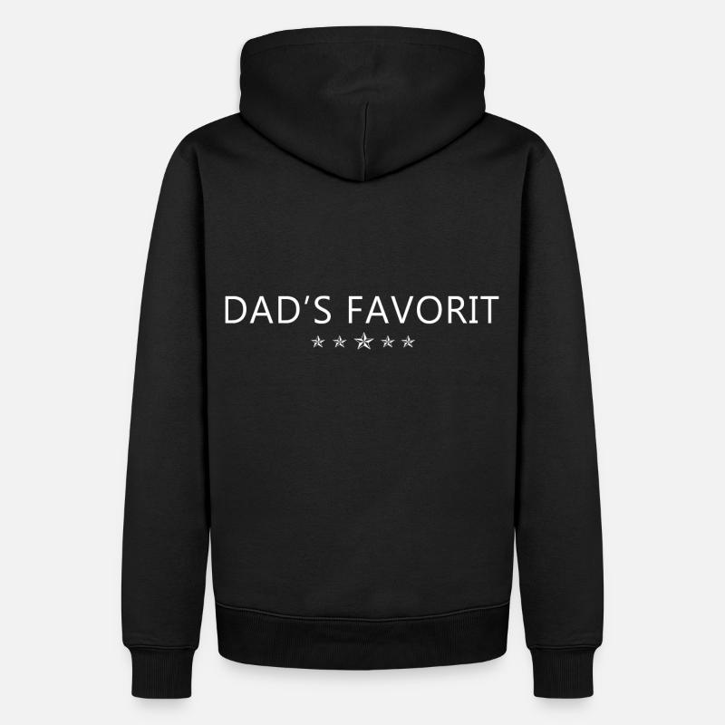 Le préféré de papa - Sweat à capuche Premium bio Homme - noir