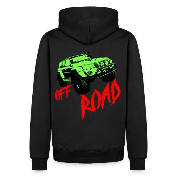 Off Road, SUV, Jepp, Truck, Motorsport, Rally - Men’s Premium Organic Hoodie - black - Back - Nico (187cm)
