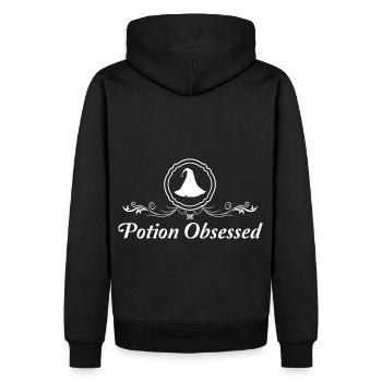 Gothic Wicca Trank besessener Hexerei - Männer Premium Bio Hoodie - Schwarz - Hinten - Nico (187cm)