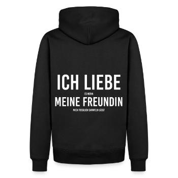 Geologe Fossiliensammler Paläontologie Geologie - Männer Premium Bio Hoodie - Schwarz - Hinten - Nico (187cm)