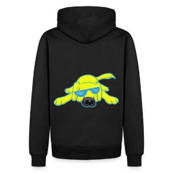 Meme Chien Animaux Enfants Enfants Chiens Ukraine - Sweat à capuche Premium bio Homme - noir - Dos - Nico (187cm)