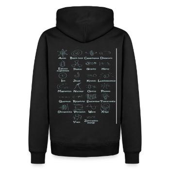 Geeks - Sweat à capuche Premium bio Homme - noir - Dos - Nico (187cm)