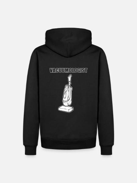 Vacuumologist Cleaning Lady - Men’s Premium Organic Hoodie - black