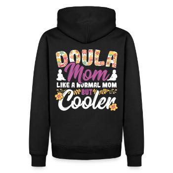 Obstétricien Sage-femme Doula Mère Bébé Emploi Malade - Sweat à capuche Premium bio Homme - noir - Dos - Nico (187cm)