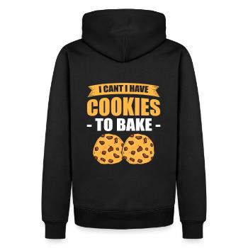 Cuisson de gâteaux Boulangerie Pain Cuisson du beurre Boulanger - Sweat à capuche Premium bio Homme - noir - Dos - Nico (187cm)
