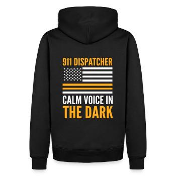 Notruf Disponent Notfall Ersthelfer Notfall-Di - Männer Premium Bio Hoodie - Schwarz - Hinten - Nico (187cm)