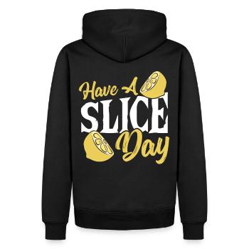 Avoir une tranche de jour Lemonde Stand Lemonade Boss - Sweat à capuche Premium bio Homme - noir - Dos - Nico (187cm)