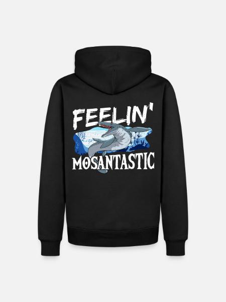 Feelin' Mosantastic Mosasaurus Prehistoric - Men’s Premium Organic Hoodie - black