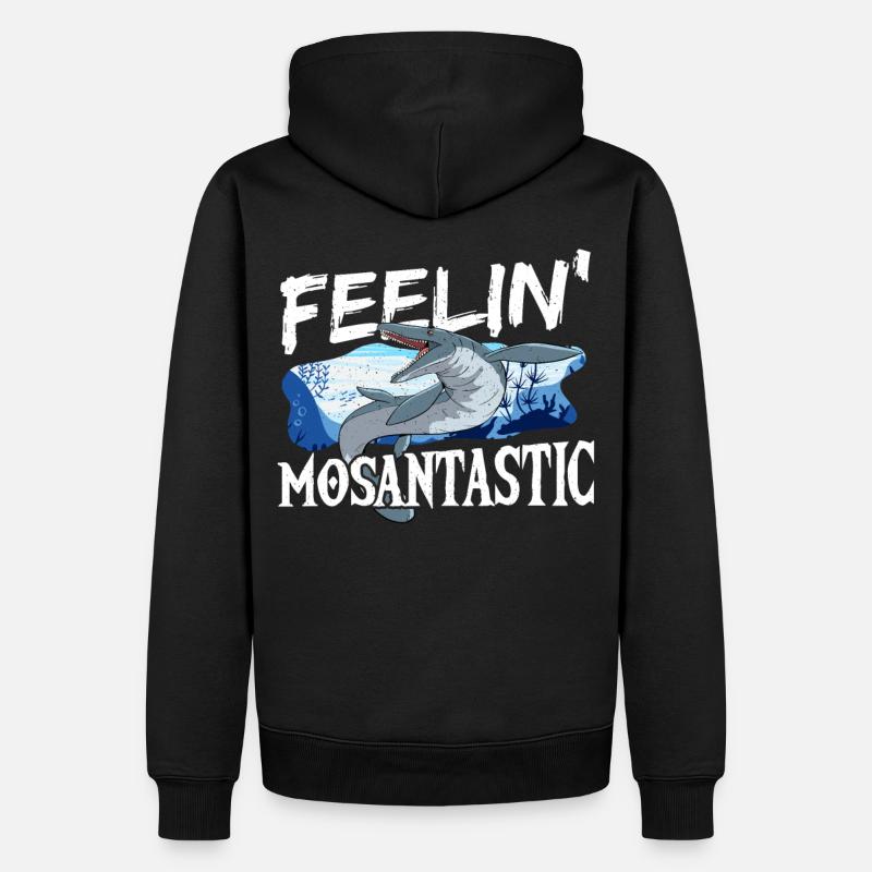 Feelin' Mosantastic Mosasaurus Préhistorique - Sweat à capuche Premium bio Homme - noir