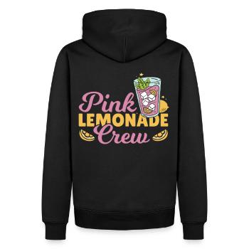 Pink Lemonade Crew Lemonde Stand Lemon Juice Boss - Sweat à capuche Premium bio Homme - noir - Dos - Nico (187cm)