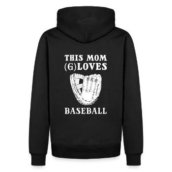Baseball Spieler Softball Catcher Team Baseballspi - Männer Premium Bio Hoodie - Schwarz - Hinten - Nico (187cm)