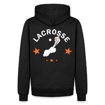 Lacrosse - Sweat à capuche Premium bio Homme - noir - Dos - Nico (187cm)