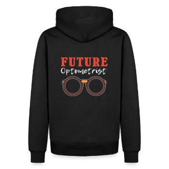 Futur optométriste Optométrie Soins de santé - Sweat à capuche Premium bio Homme - noir - Dos - Nico (187cm)