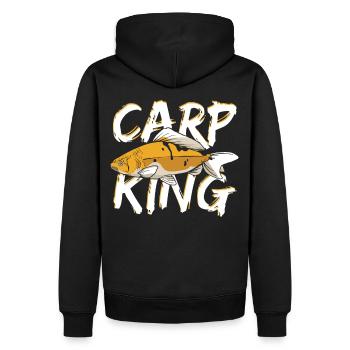 Pêche à la carpe King Pêche à la carpe - Sweat à capuche Premium bio Homme - noir - Dos - Nico (187cm)