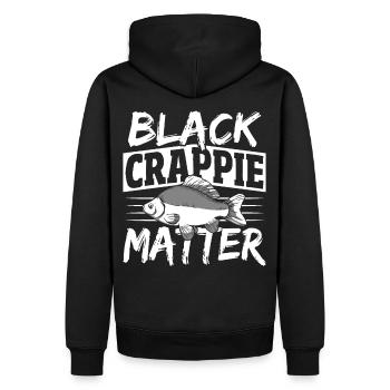 Black Crappie Matter Crappie Pêche Chasse au poisson - Sweat à capuche Premium bio Homme - noir - Dos - Nico (187cm)