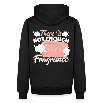 There Is Not Enough Fragrance Soap Making Soap - Männer Premium Bio Hoodie - Schwarz - Hinten - Nico (187cm)