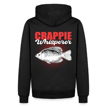 Crappie Whisperer Crappie Pêche Chasse aux poissons - Sweat à capuche Premium bio Homme - noir - Dos - Nico (187cm)