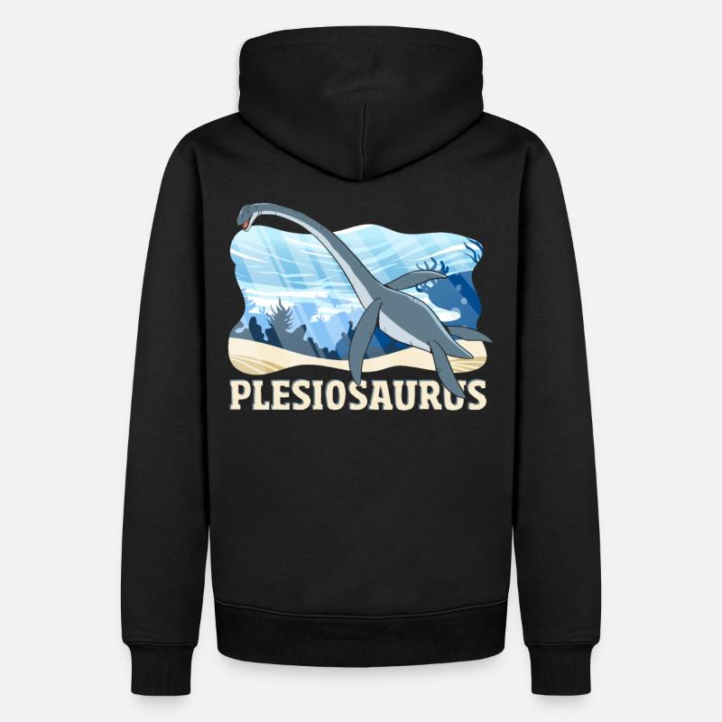 Plesiosaurus Dinosaure - Sweat à capuche Premium bio Homme - noir