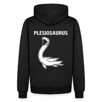 Plesiosaurus Dinosaure - Sweat à capuche Premium bio Homme - noir - Dos - Nico (187cm)