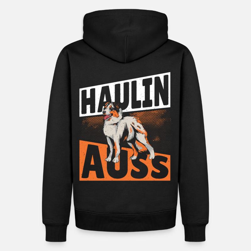 Australischer Schäferhund Berger australien Auss - Sweat à capuche Premium bio Homme - noir