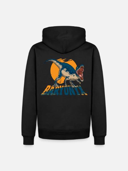 Baryonyx Dinosaur - Men’s Premium Organic Hoodie - black