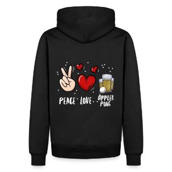 Apfelwein Äppler Hessen Bier Pong Trinkspiel - Sweat à capuche Premium bio Homme - noir - Dos - Nico (187cm)