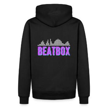 Beatboxer Beatbox Beatboxen Rapper Graffiti Rhytmu - Männer Premium Bio Hoodie - Schwarz - Hinten - Nico (187cm)