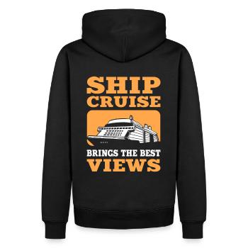 Croisière en bateau apporte les meilleures vues de croisière - Sweat à capuche Premium bio Homme - noir - Dos - Nico (187cm)