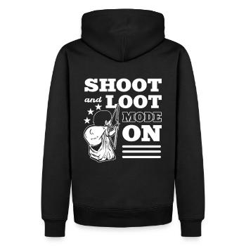 Archery Archer Archer Archer Longbow Archer - Sweat à capuche Premium bio Homme - noir - Dos - Nico (187cm)