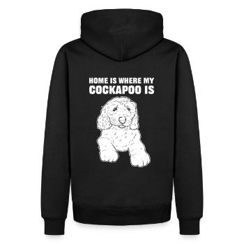 Home Is Where My Cockapoo Is Cockapoo Dog - Männer Premium Bio Hoodie - Schwarz - Hinten - Nico (187cm)