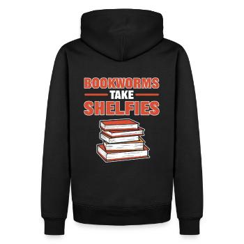 Les rats de bibliothèque prennent des étagères Livre amoureux du livre Livre du bibliothécaire - Sweat à capuche Premium bio Homme - noir - Dos - Nico (187cm)