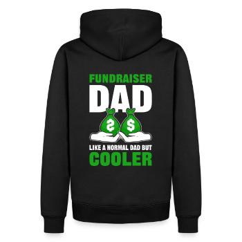 Fundraiser Dad. Like A Normal Dad But Cooler - Men’s Premium Organic Hoodie - black - Back - Nico (187cm)