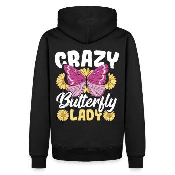 Monarch Schmetterling Schmetterlinge Pflanzung Ent - Männer Premium Bio Hoodie - Schwarz - Hinten - Nico (187cm)