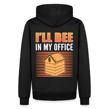 Imker Imkerei Biene Bienenvolk Bienenstock Natursc - Männer Premium Bio Hoodie - Schwarz - Hinten - Nico (187cm)