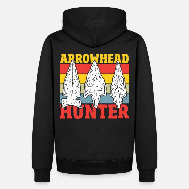 Pfeilspitzenjagd Pfeilspitzen-Jagd Pfeilspitzen-Sa - Männer Premium Bio Hoodie - Schwarz