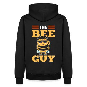 Imker Imkerei Biene Honigwabe Bienenvolk Bienen Na - Männer Premium Bio Hoodie - Schwarz - Hinten - Nico (187cm)