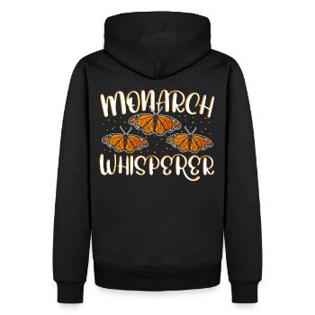 Monarch Schmetterling Schmetterlinge Pflanzung Tie - Männer Premium Bio Hoodie - Schwarz - Hinten - Nico (187cm)