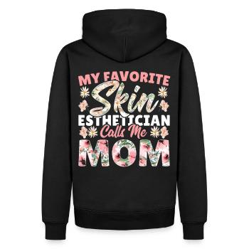 Kosmetikerin Ästhetikerin Kosmetik Wimpern Microb - Männer Premium Bio Hoodie - Schwarz - Hinten - Nico (187cm)