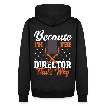 Filmemacher Regie Hollywood Produzent Filmstar Fil - Männer Premium Bio Hoodie - Schwarz - Hinten - Nico (187cm)