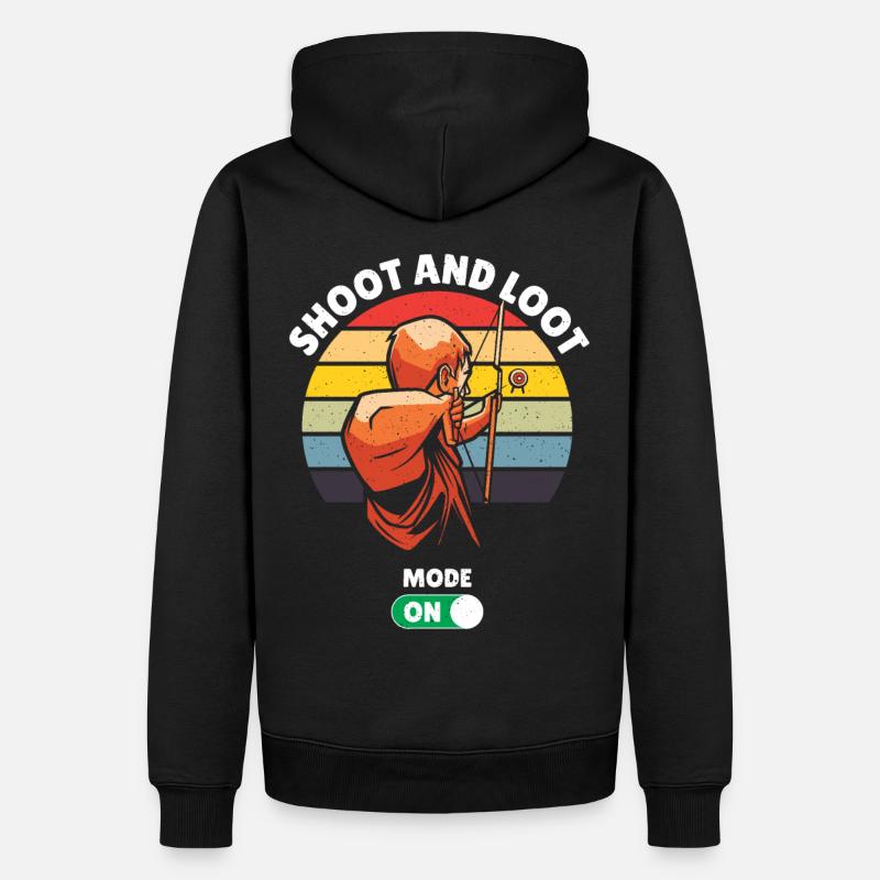 Hunter Archery Hunting Archer - Sweat à capuche Premium bio Homme - noir