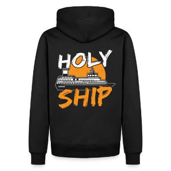 Heiliges Schiff Kreuzfahrt Urlaub Familienausflug - Männer Premium Bio Hoodie - Schwarz - Hinten - Nico (187cm)