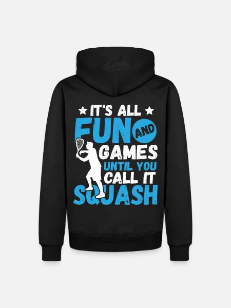Racket Tennis Badminton Squash - Männer Premium Bio Hoodie - Schwarz
