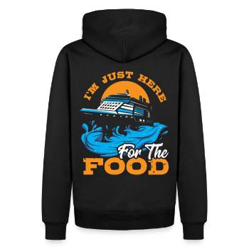 Bateau de croisière Vacances Famille - Sweat à capuche Premium bio Homme - noir - Dos - Nico (187cm)