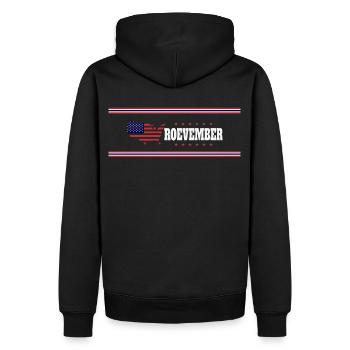 Roevember-Wahl November Politik - Männer Premium Bio Hoodie - Schwarz - Hinten - Nico (187cm)