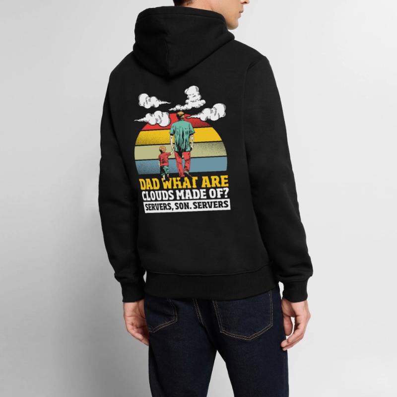 What Are Clouds Made Of Programming Programmer Männer Premium Bio Hoodie