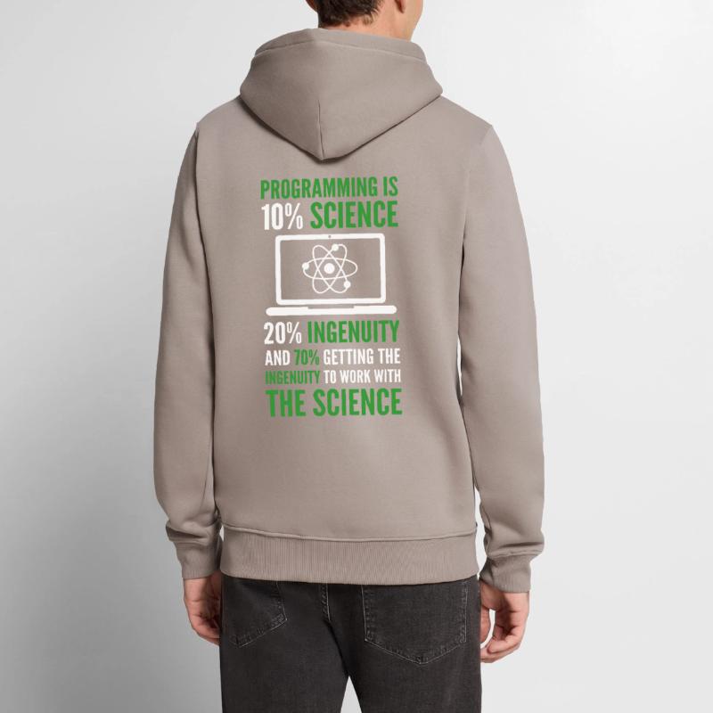 La programmation est Science Computer Developer Coding Sweat à capuche Premium bio Homme