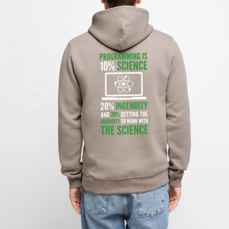 La programmation est Science Computer Developer Coding Sweat à capuche Premium bio Homme