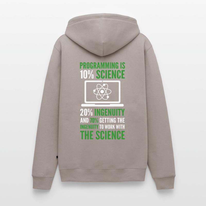 La programmation est Science Computer Developer Coding Sweat à capuche Premium bio Homme
