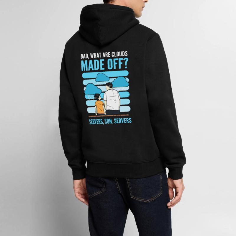 What Are Clouds Made Of Programming Programmer Männer Premium Bio Hoodie